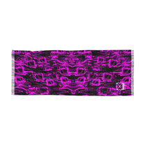 ALL PEOPLE OPTIC SCARF- BLACK/PINK