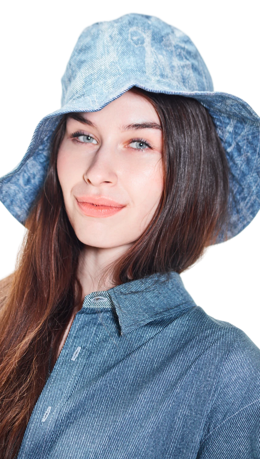 All People Denim Large Bucket Hat