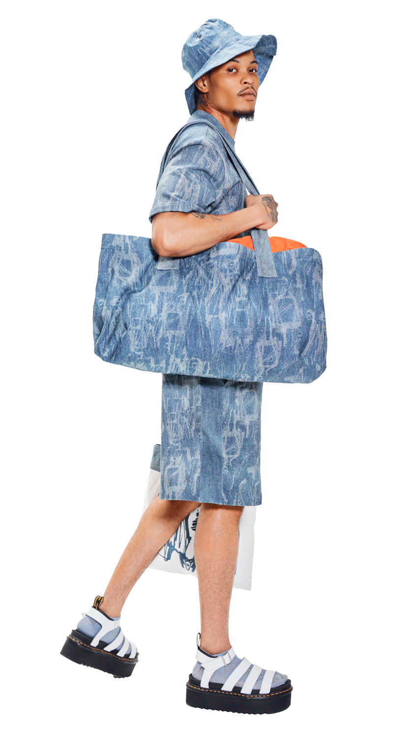 ALL PEOPLE Printed Biggie Tote