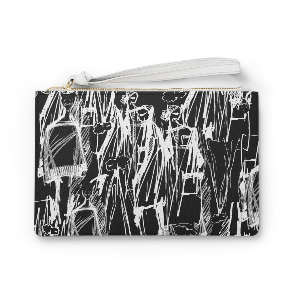 ALL PEOPLE CLUTCH - BLACK/WHITE