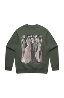 RAINBOW GIRLS RELAXED SWEATSHIRT - CYPRESS