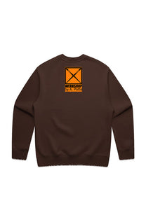 FIRE-STARTER RELAXED SWEATSHIRT - CHESTNUT