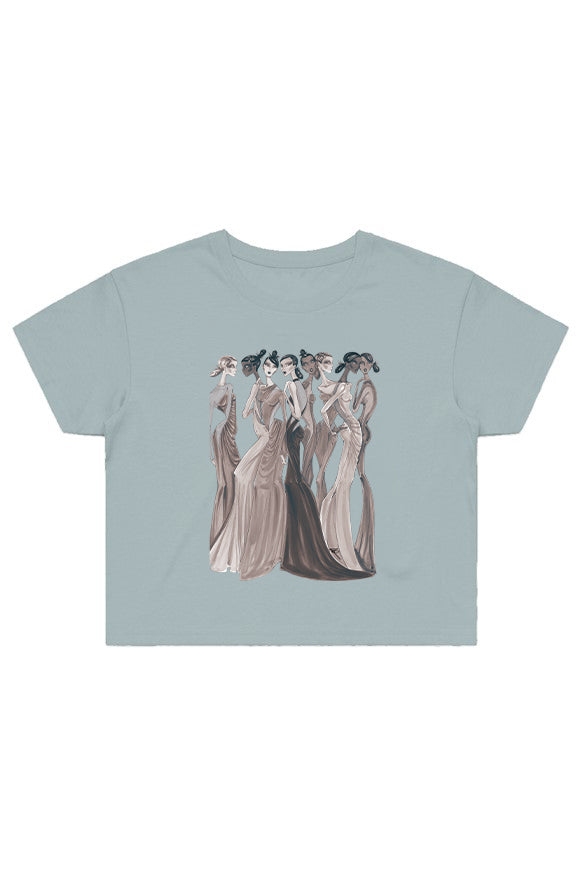 SEPIA GIRLS CROP T-SHIRT - SAGE