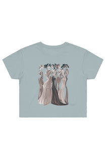 SEPIA GIRLS CROP T-SHIRT - SAGE