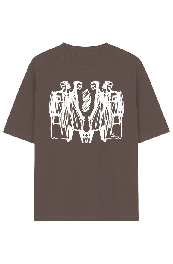 MIRROR COUPLE - MOCHA URBAN T-SHIRT