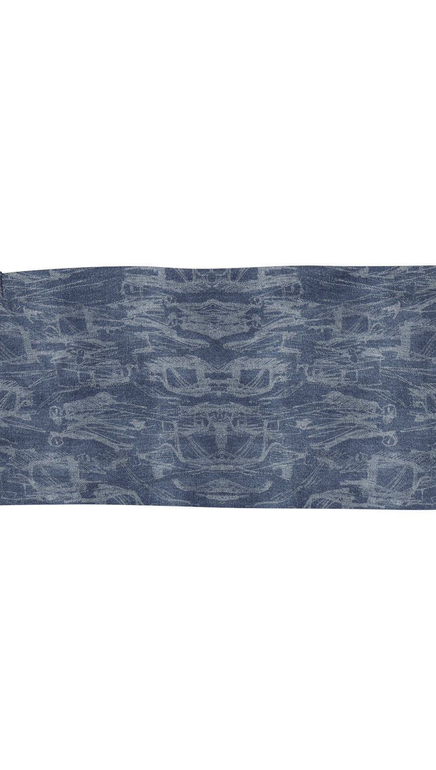 ALL PEOPLE OPTIC SCARF - Denim