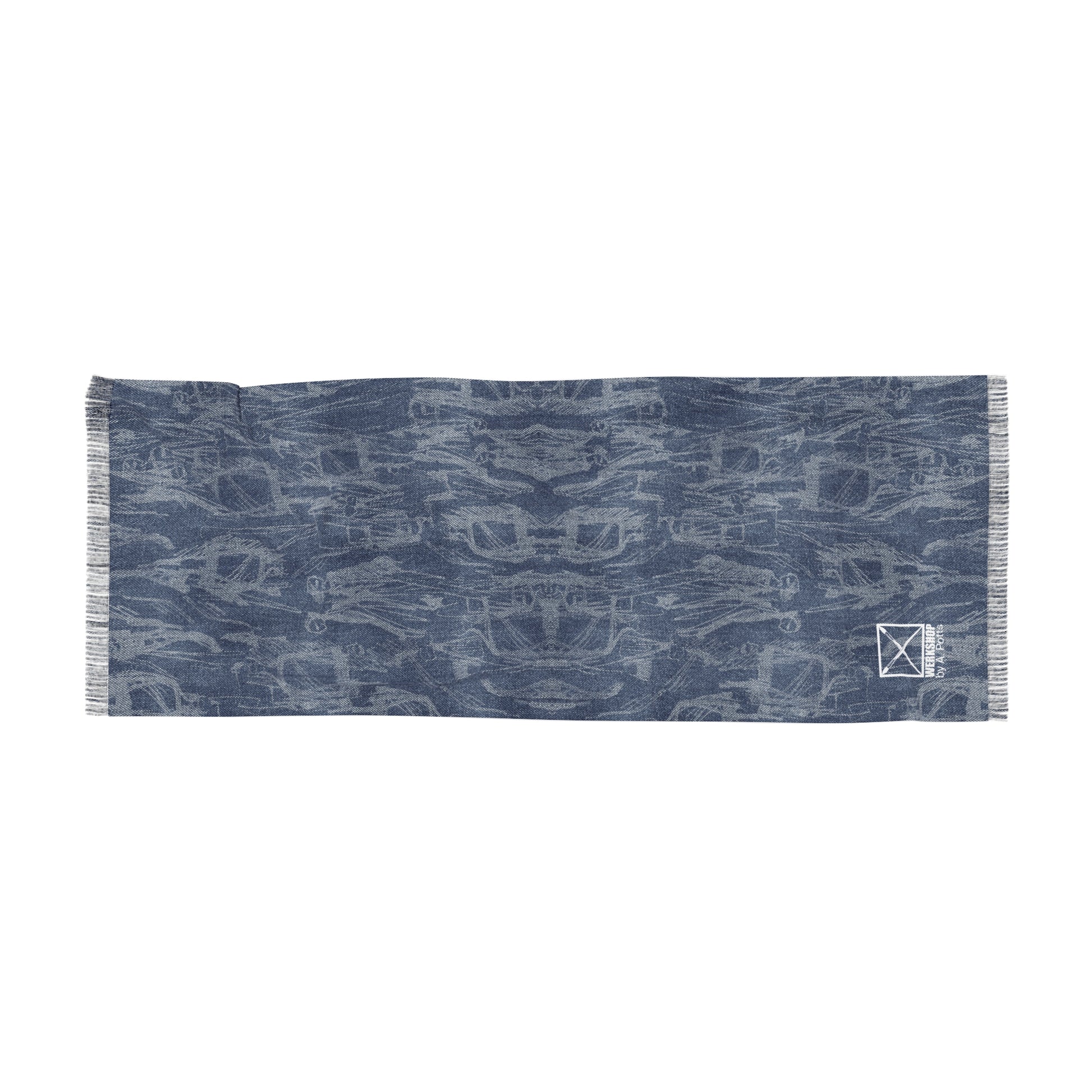 ALL PEOPLE OPTIC SCARF - Denim
