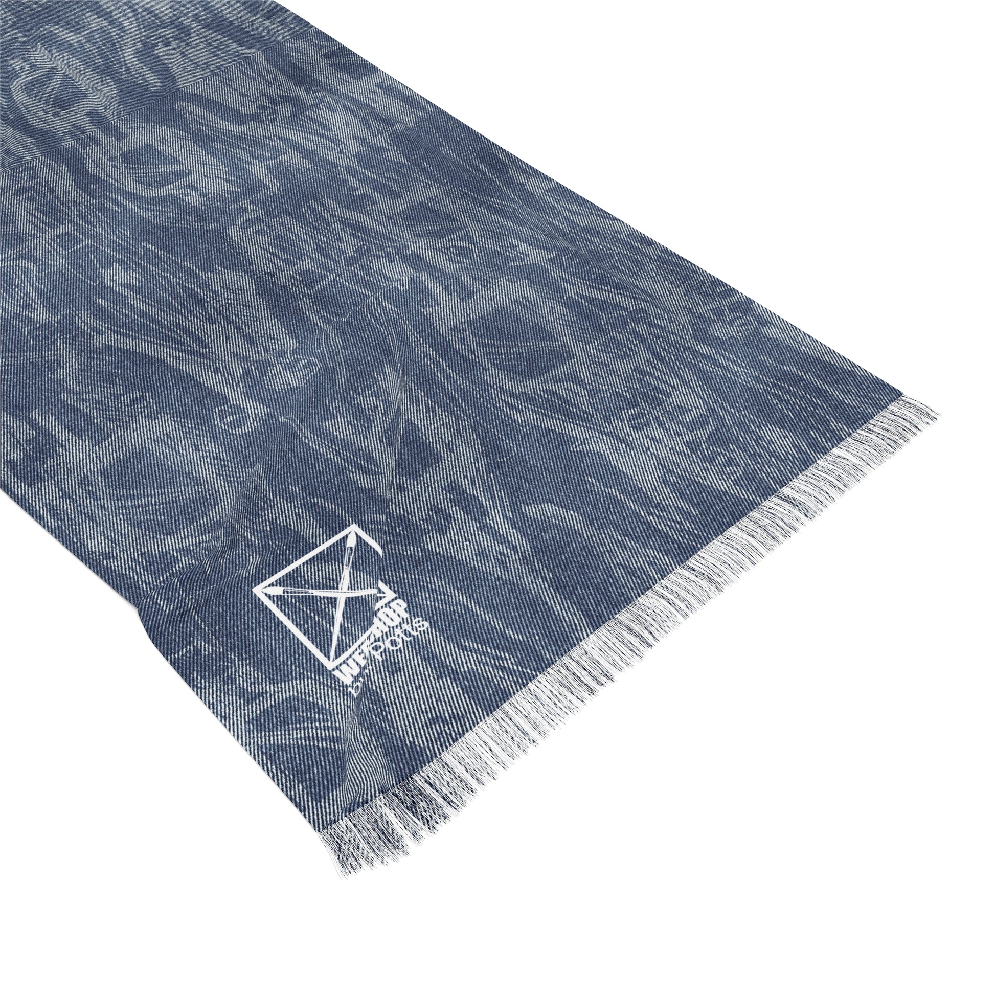 ALL PEOPLE OPTIC SCARF - Denim