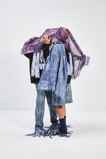 ALL PEOPLE OPTIC SCARF - Denim