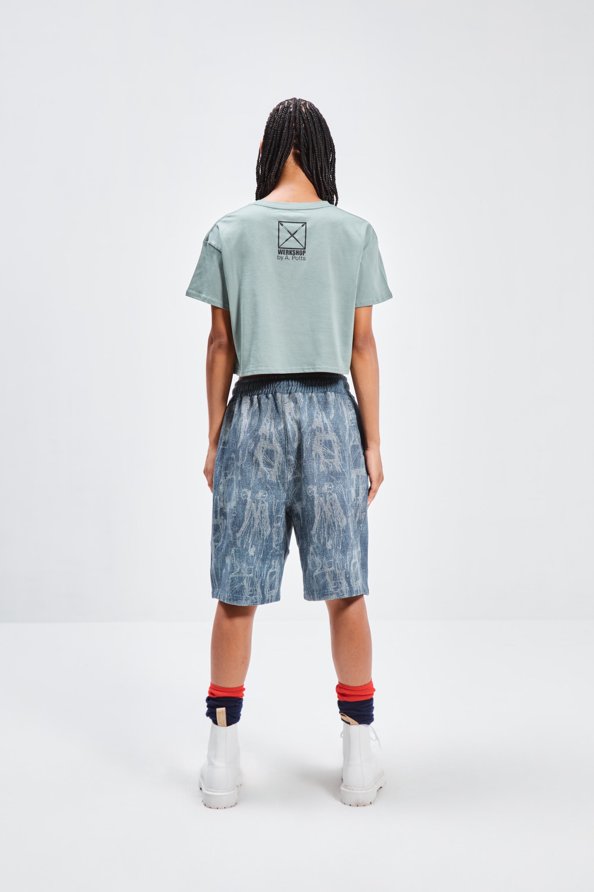 SEPIA GIRLS CROPPED TEE