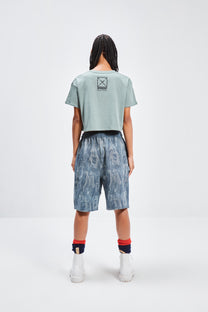 SEPIA GIRLS CROPPED TEE