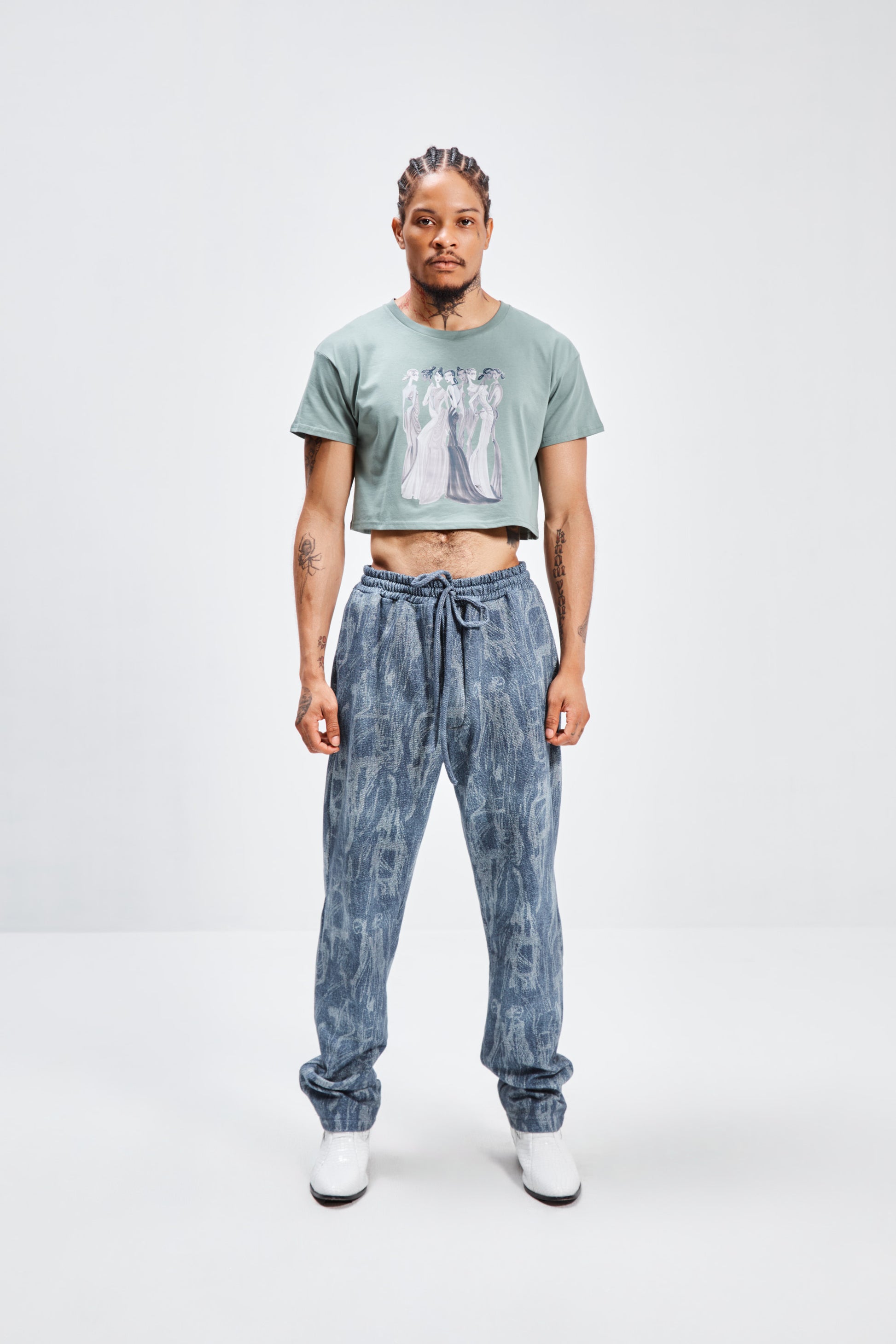 SEPIA GIRLS CROPPED TEE