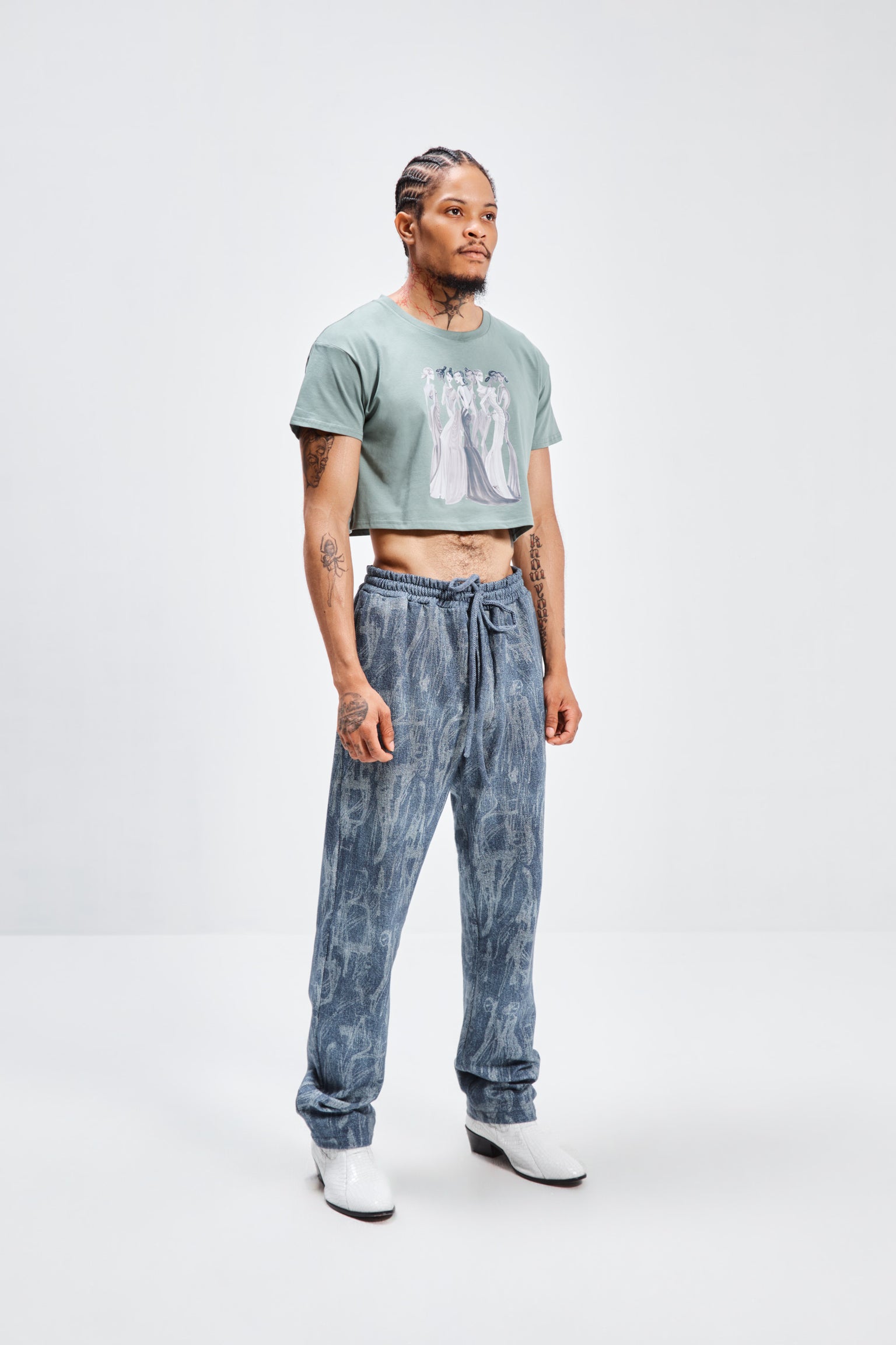 SEPIA GIRLS CROPPED TEE