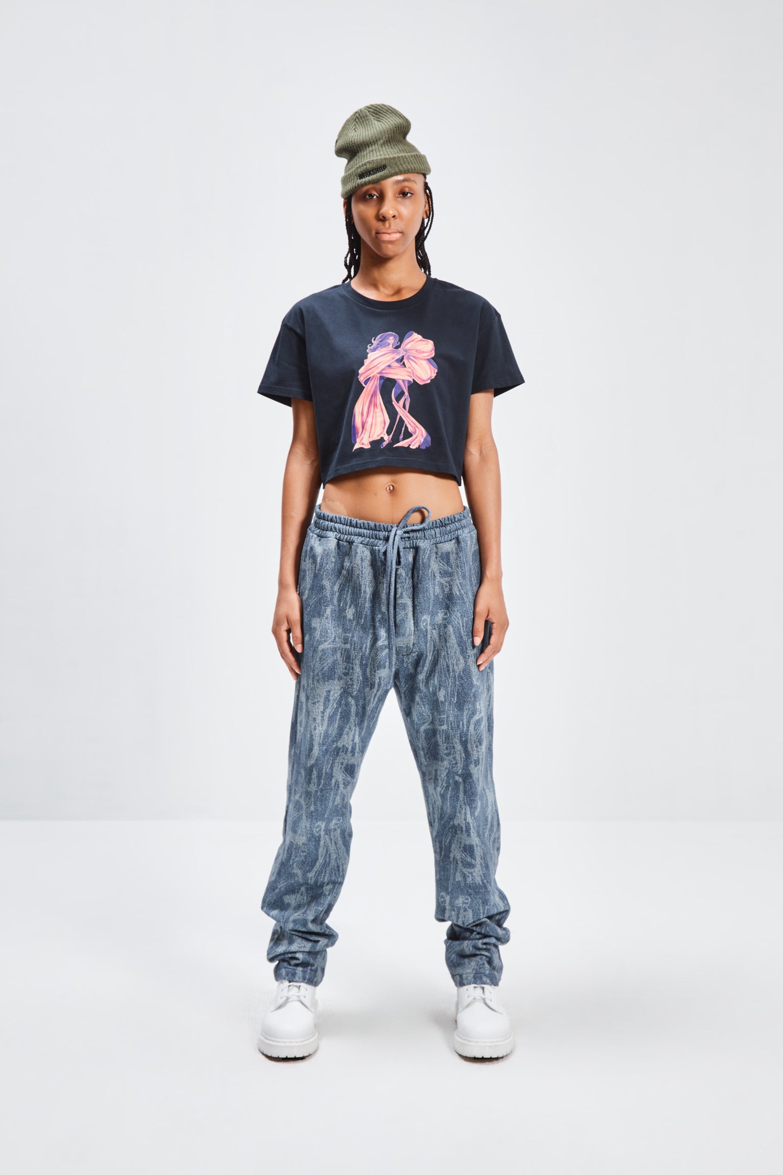 FIRE STARTER CROPPED TEE