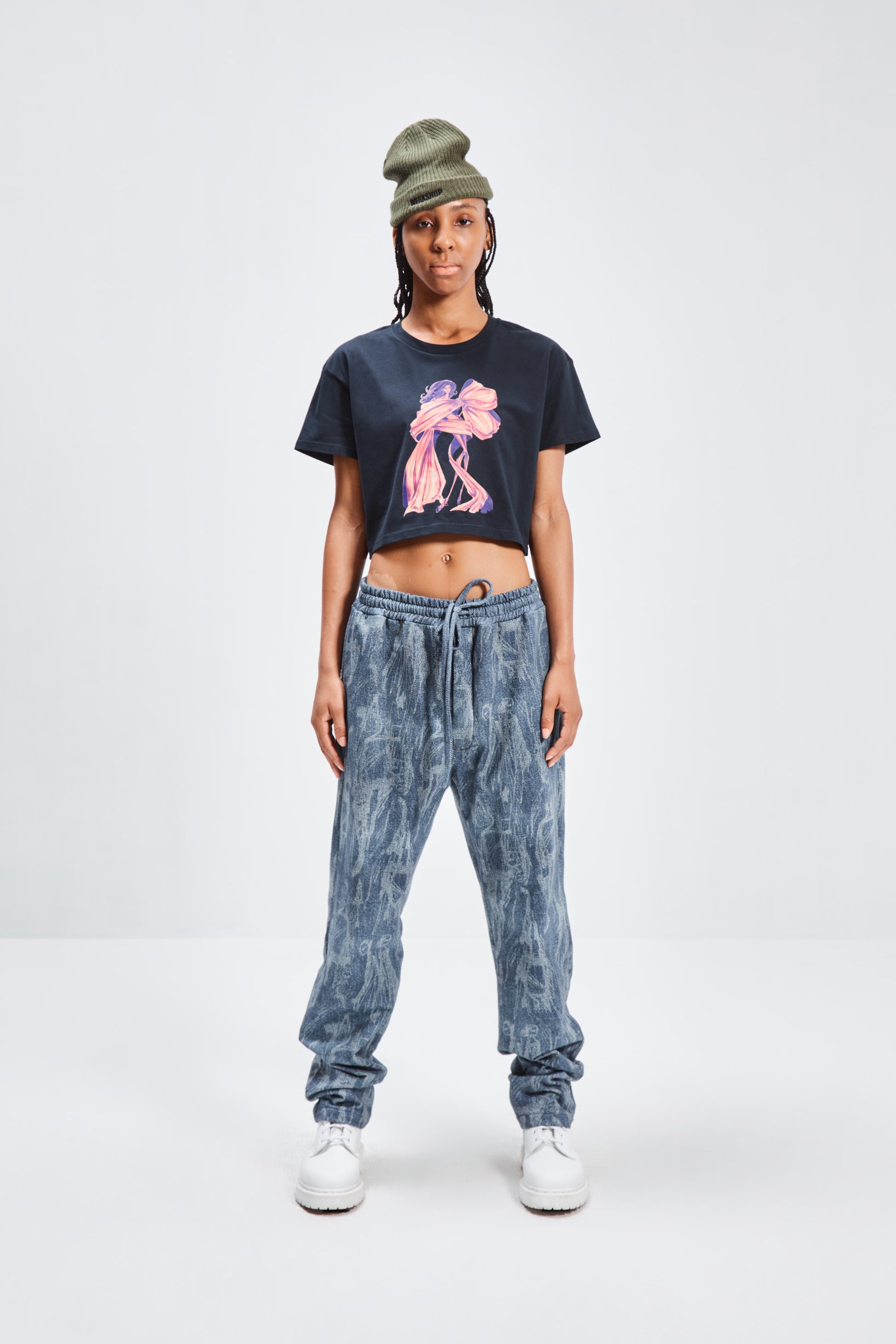 FIRE STARTER CROPPED TEE