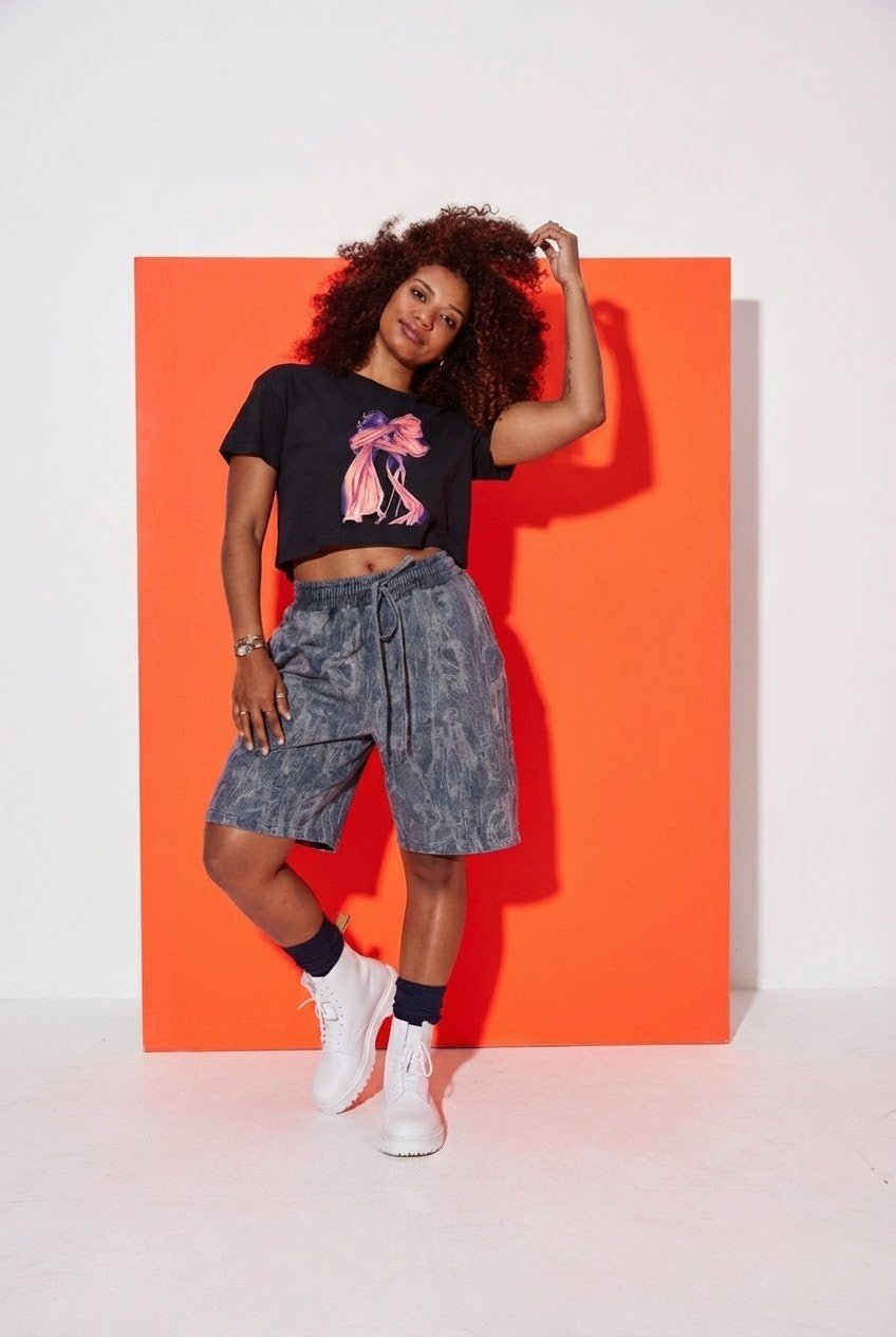 FIRE STARTER CROPPED TEE