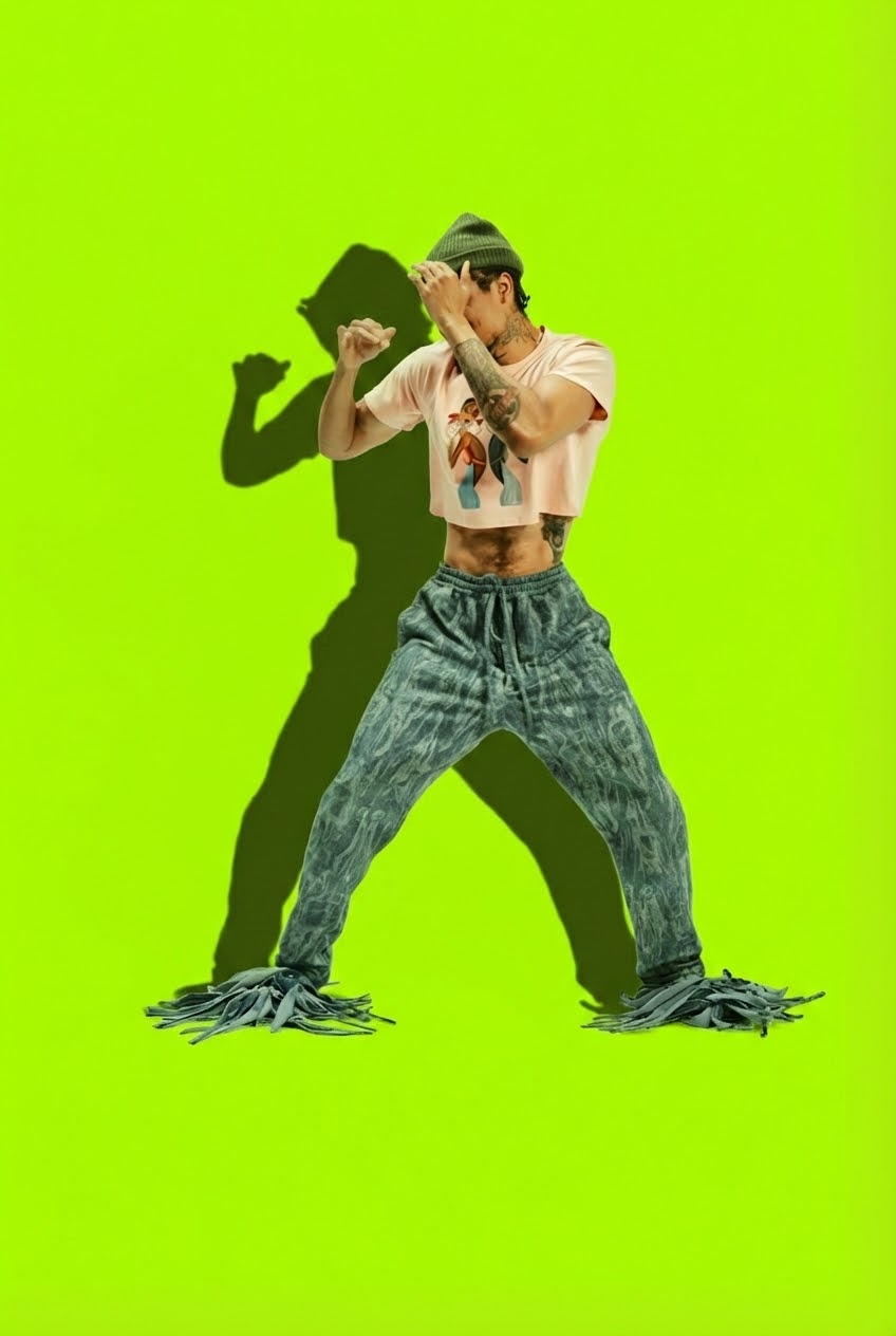 GIRL WITH THE GOLD EARRINGS CROPPED TEE