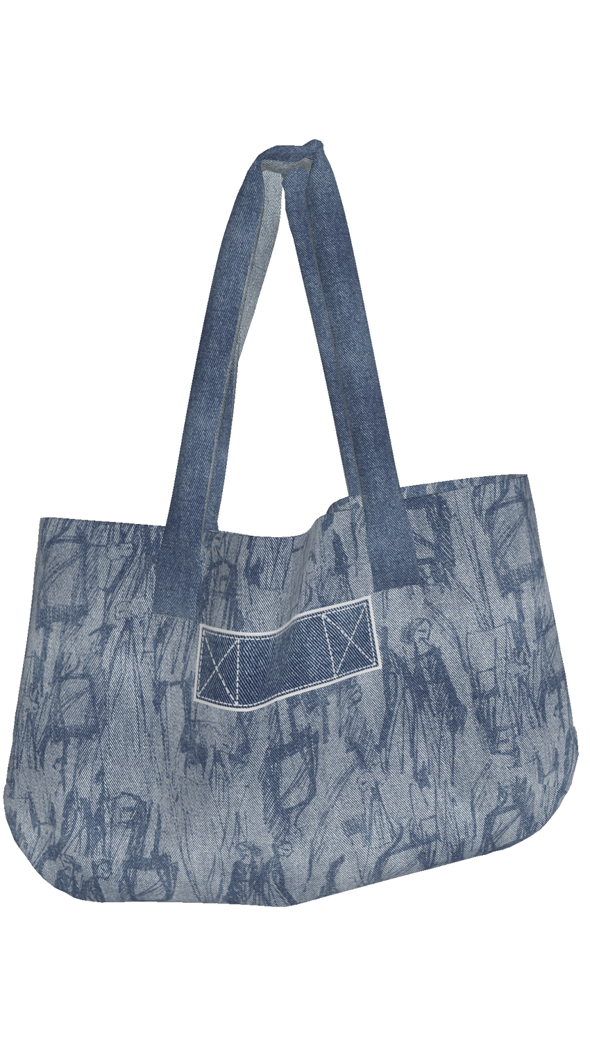ALL PEOPLE Printed Biggie Tote