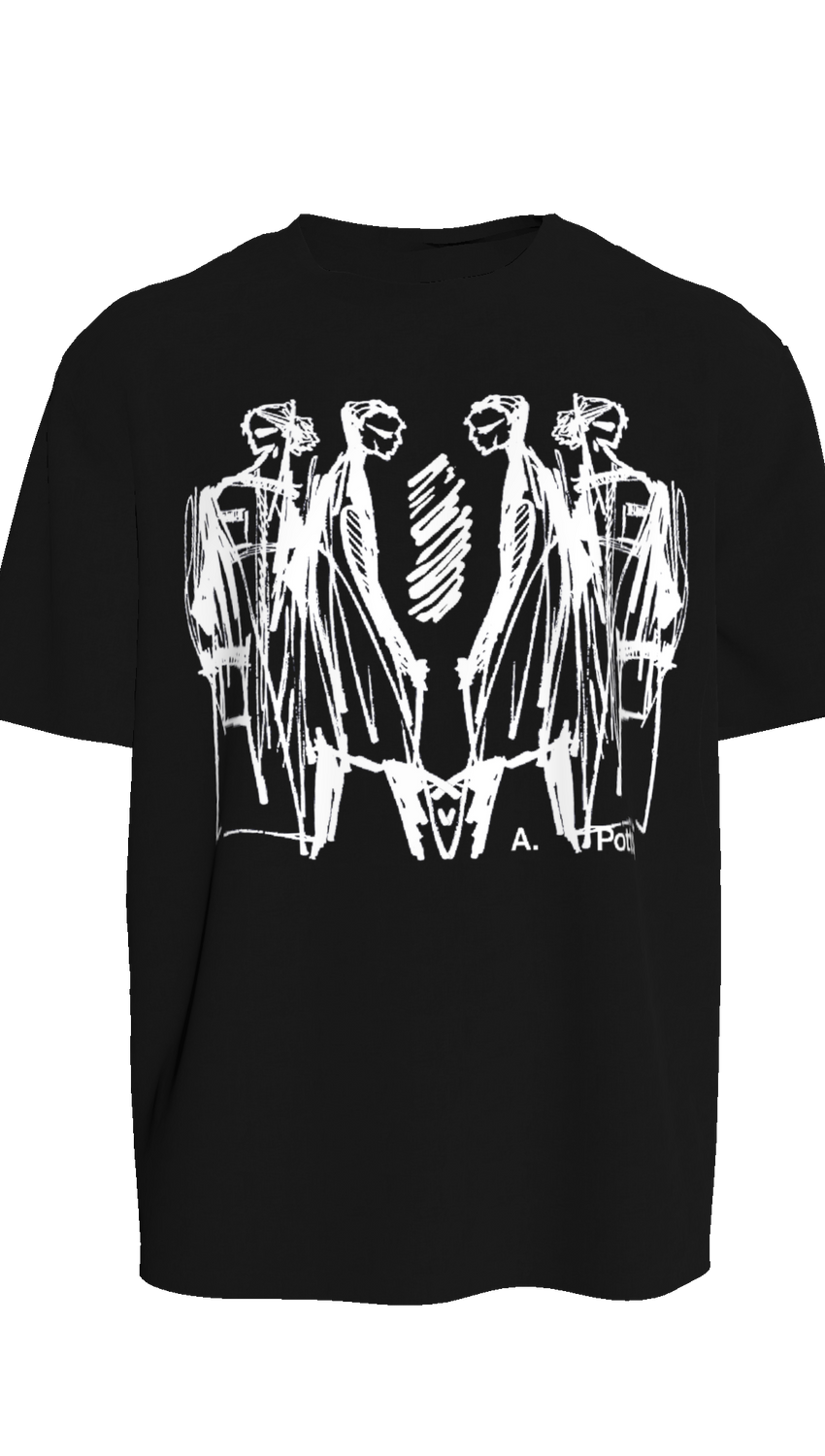 ALL PEOPLE Logo Artwerk printed Boxy T-Shirt